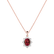 Diamond necklace with Ruby Royal Aurora2