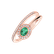 Diamond ring with Emerald Nicolette2