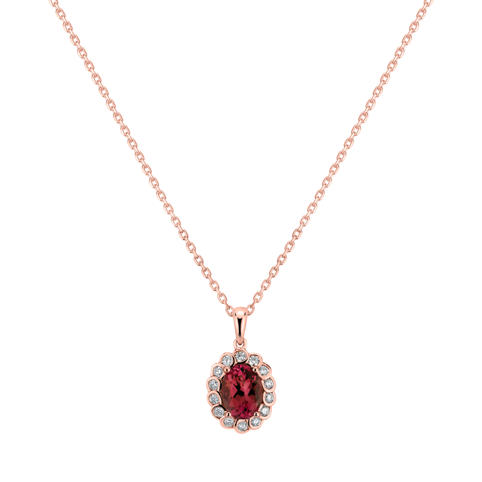 Diamond pendant with Ruby Princess