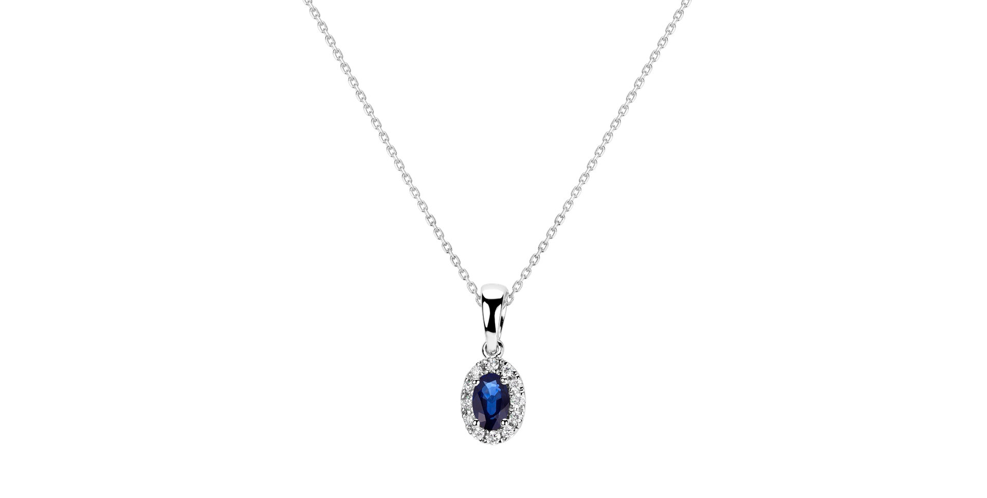 Diamond pendant with Sapphire Princess Essence