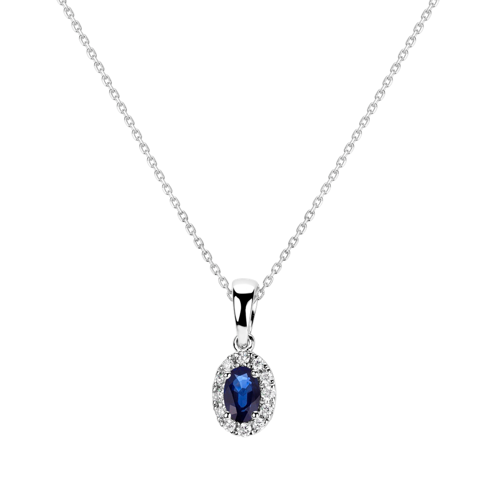 Diamond pendant with Sapphire Princess Essence