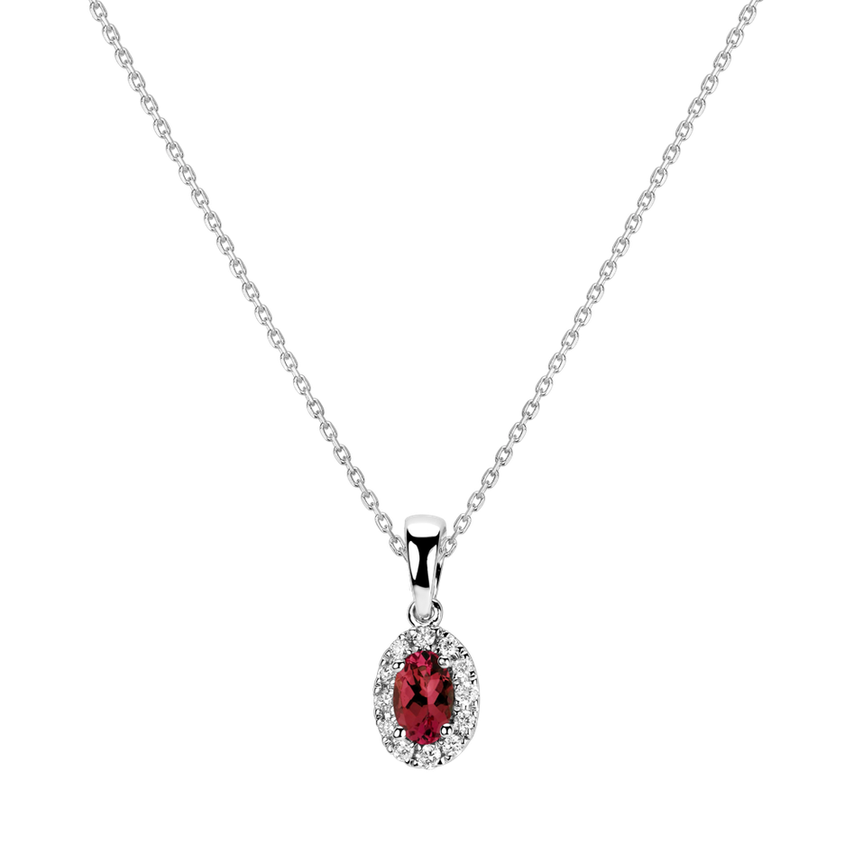 Diamond pendant with Ruby Princess Essence