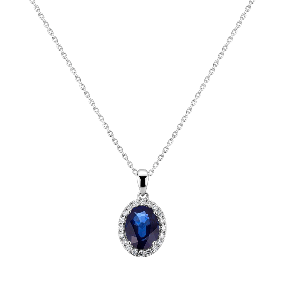 Diamond pendant with Sapphire Princess Essence