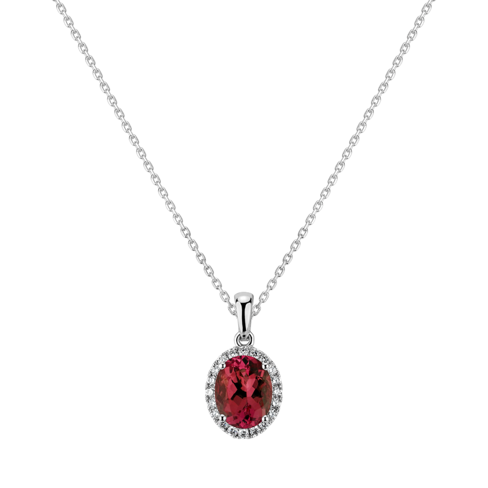 Diamond necklace with Ruby Princess Essence