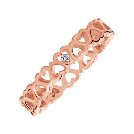 Diamond ring Love Contour