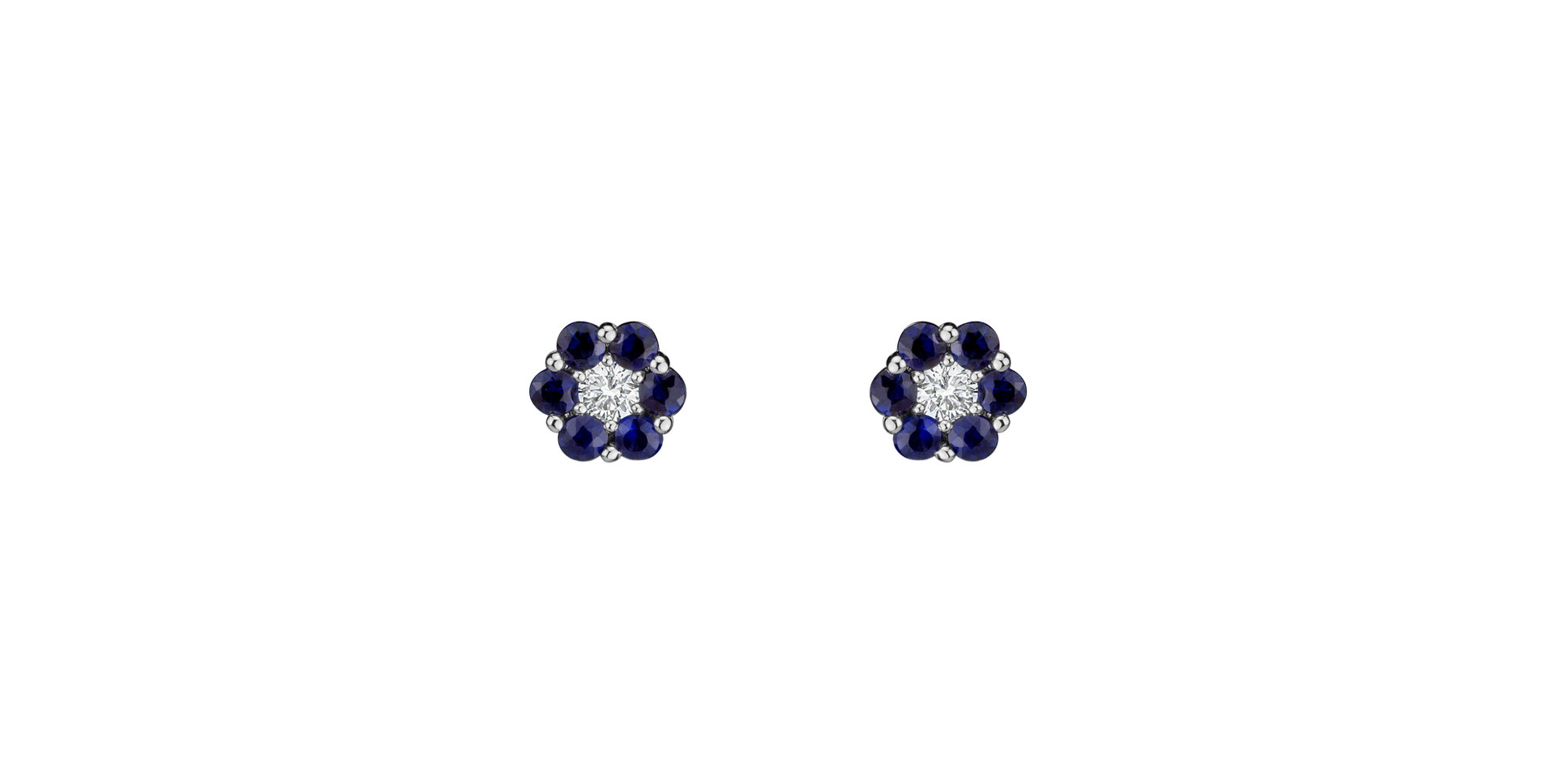 Diamond earrings and Sapphire Eternal Brilliance