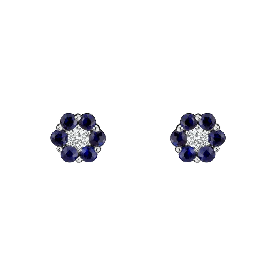 Diamond earrings and Sapphire Eternal Brilliance