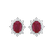 Diamond earrings with Ruby Princess2