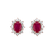 Diamond earrings with Ruby Princess2