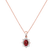 Diamond pendant with Ruby Royal Aurora2