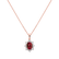 Diamond pendant with Ruby Royal Aurora2