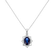Diamond pendant with Sapphire Royal Aurora2
