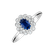 Diamond ring with Sapphire Fairy Goddess1