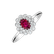 Diamond ring with Ruby Fairy Goddess1