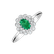 Diamond ring with Emerald Fairy Goddess1