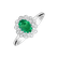 Diamond ring with Emerald Fairy Goddess1