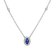 Diamond necklace with Tanzanite Space Gem2