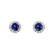 Diamond earrings with Sapphire Bloom Spark2