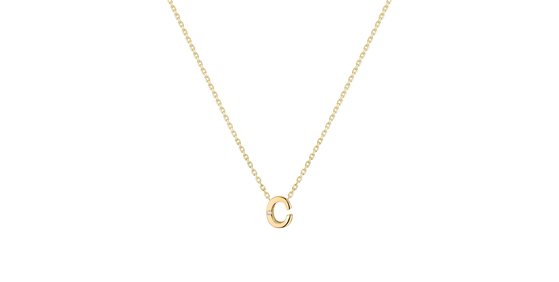 Diamond necklace Flat Line C