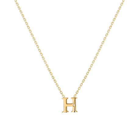 Diamond necklace Flat Line H