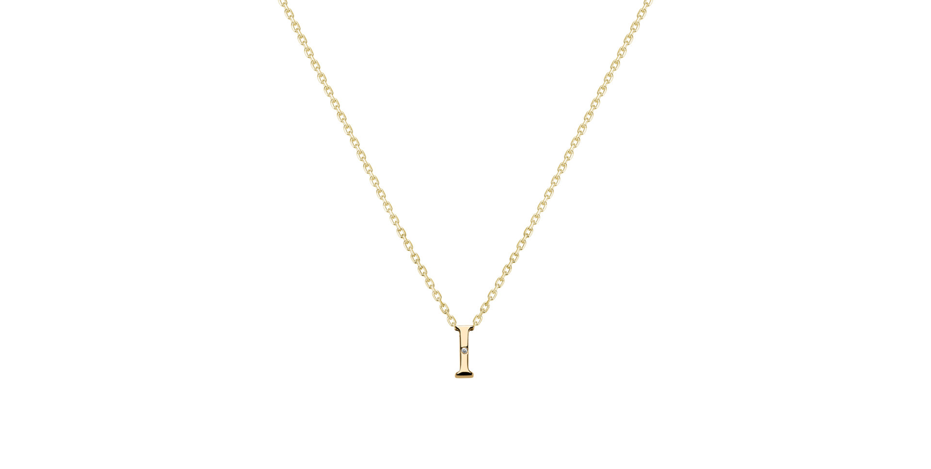 Diamond necklace Flat Line I