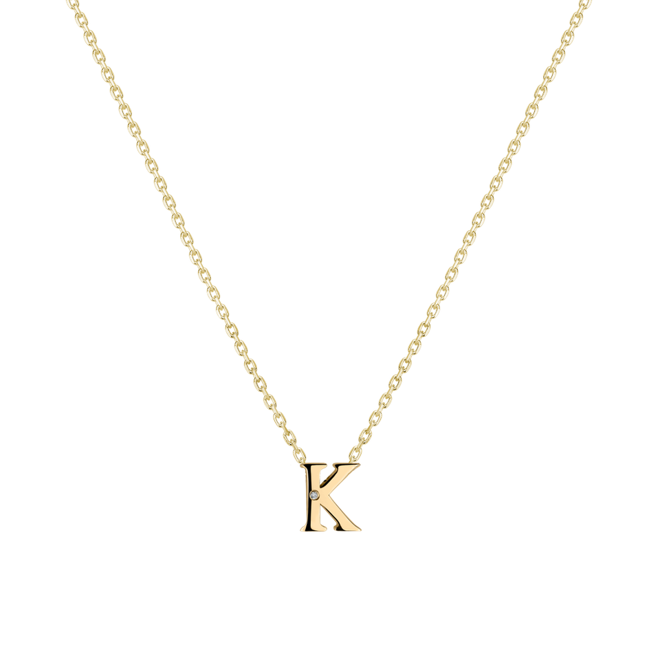 Diamond necklace Flat Line K