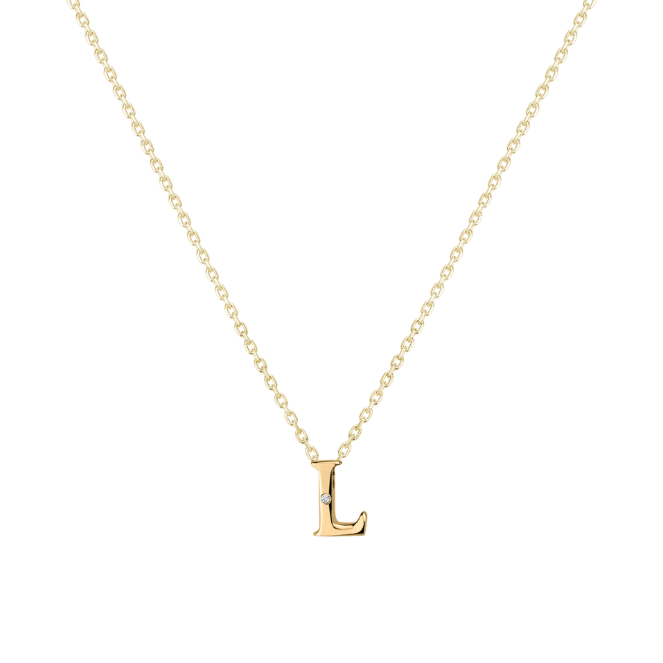 Diamond necklace Flat Line L