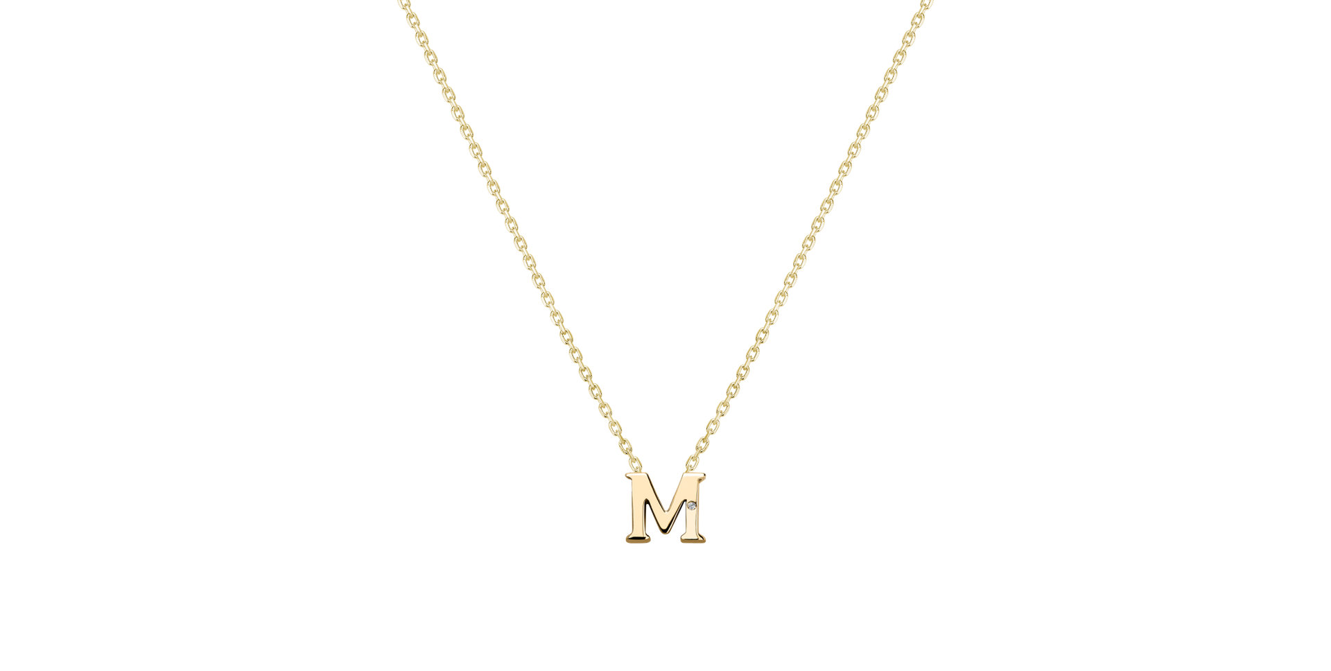 Diamond necklace Flat Line M