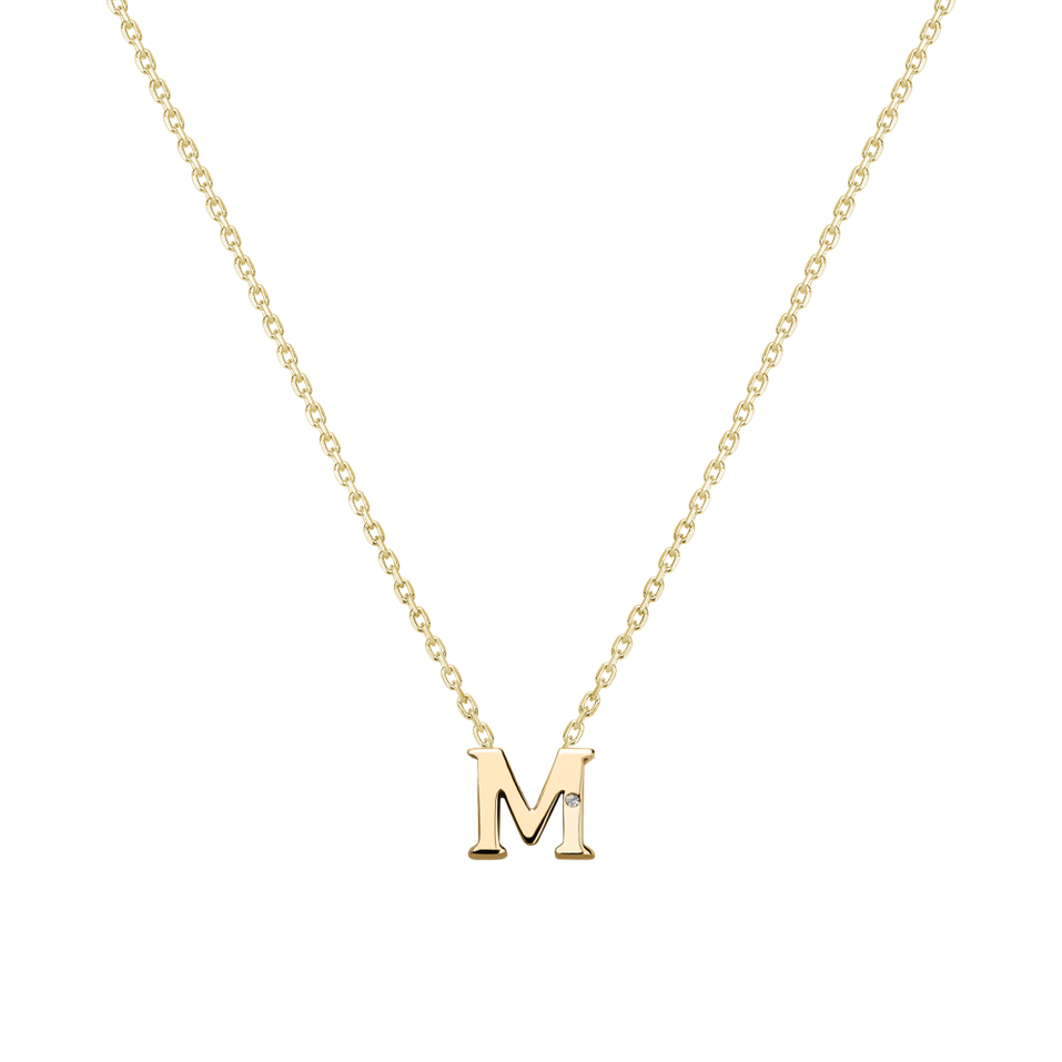 Diamond necklace Flat Line M