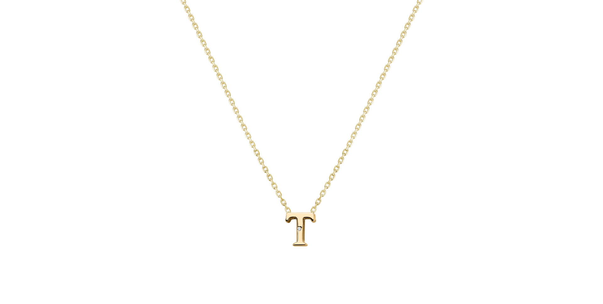 Diamond necklace Flat Line T