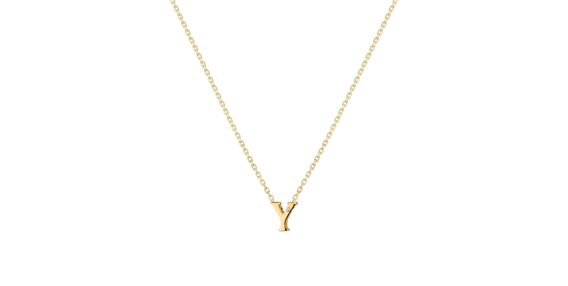 Diamond necklace Flat Line Y