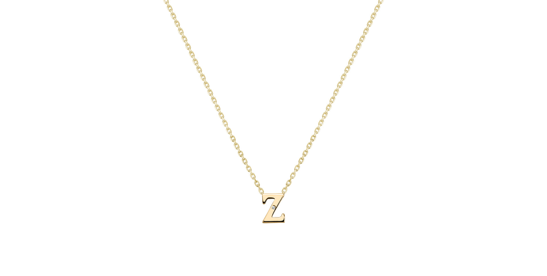 Diamond necklace Flat Line Z