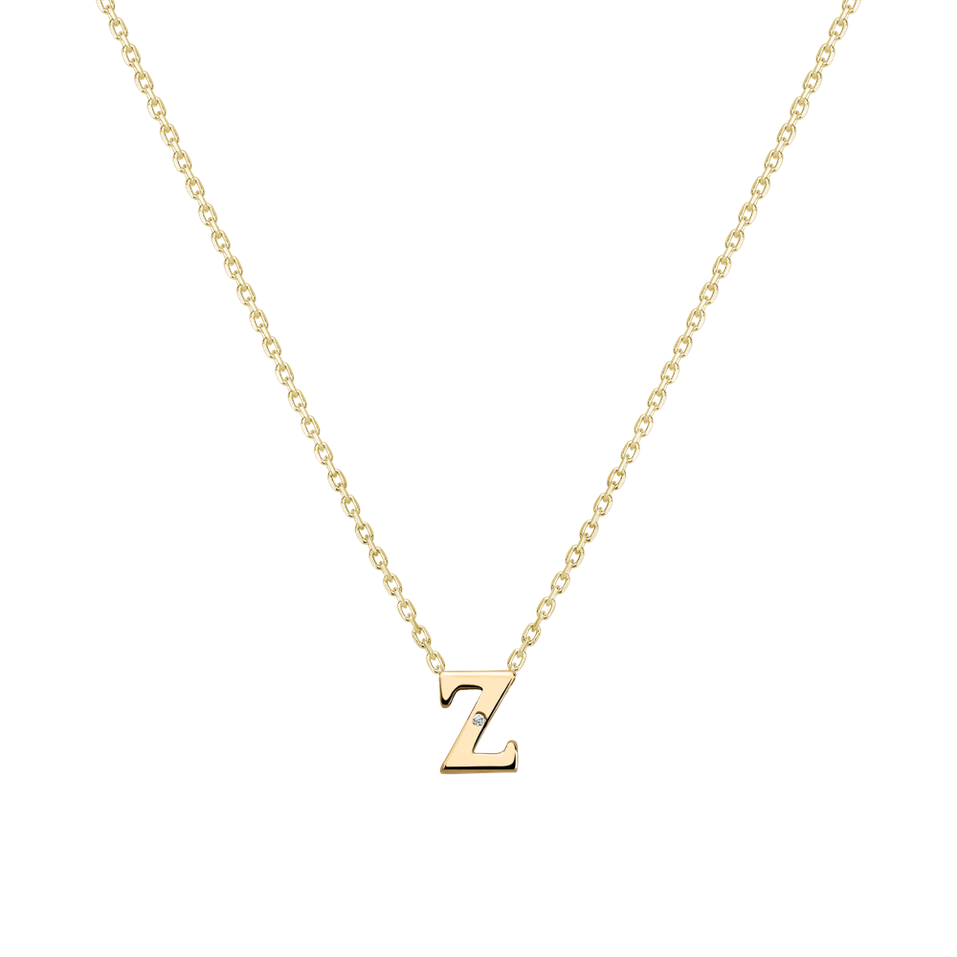 Diamond necklace Flat Line Z