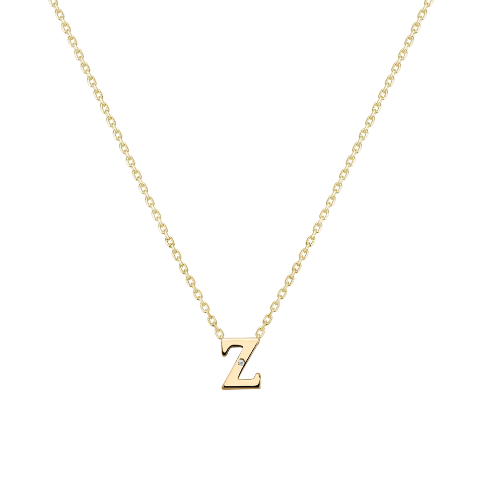 Diamond necklace Flat Line Z