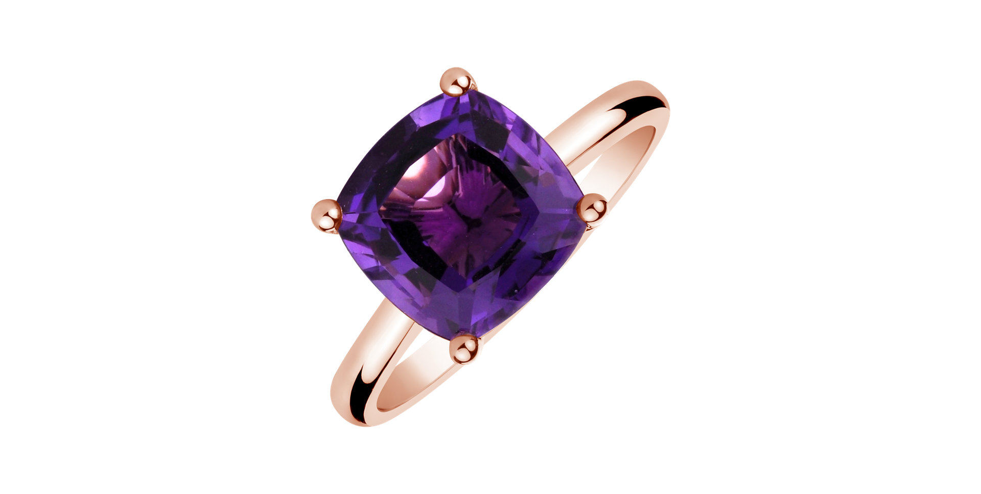 Ring with Amethyst Brazil Bonbon