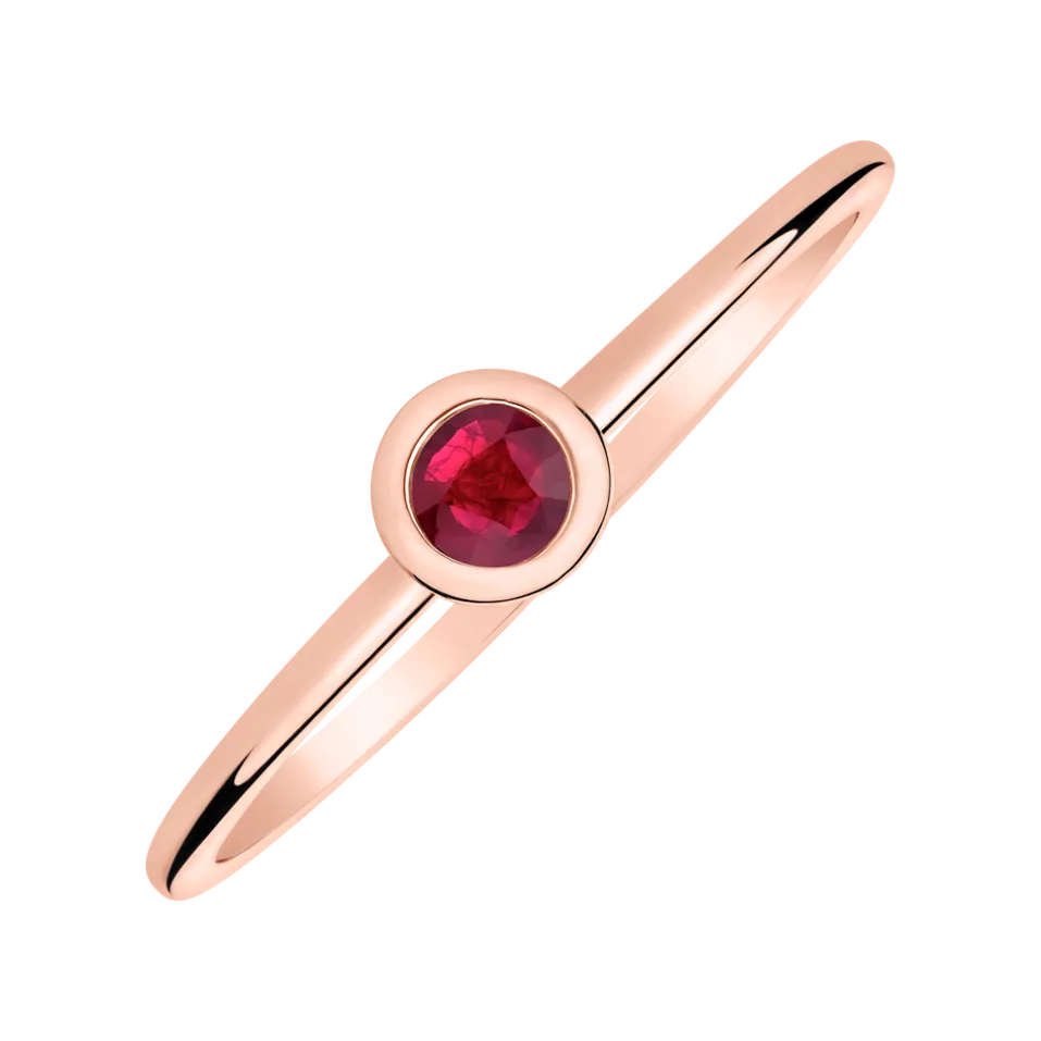 Ring with Ruby Bonbon
