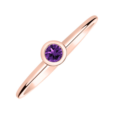 Ring with Amethyst Brazil Bonbon
