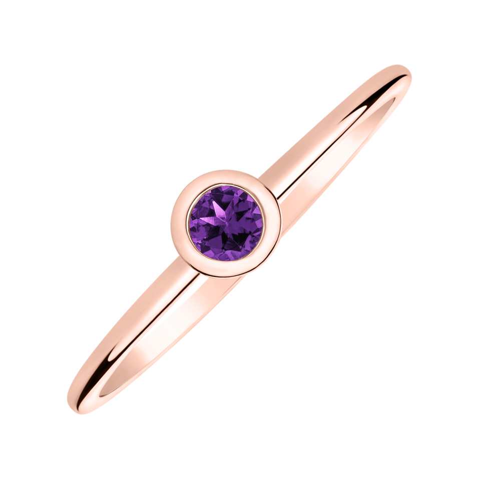 Ring with Amethyst Brazil Bonbon