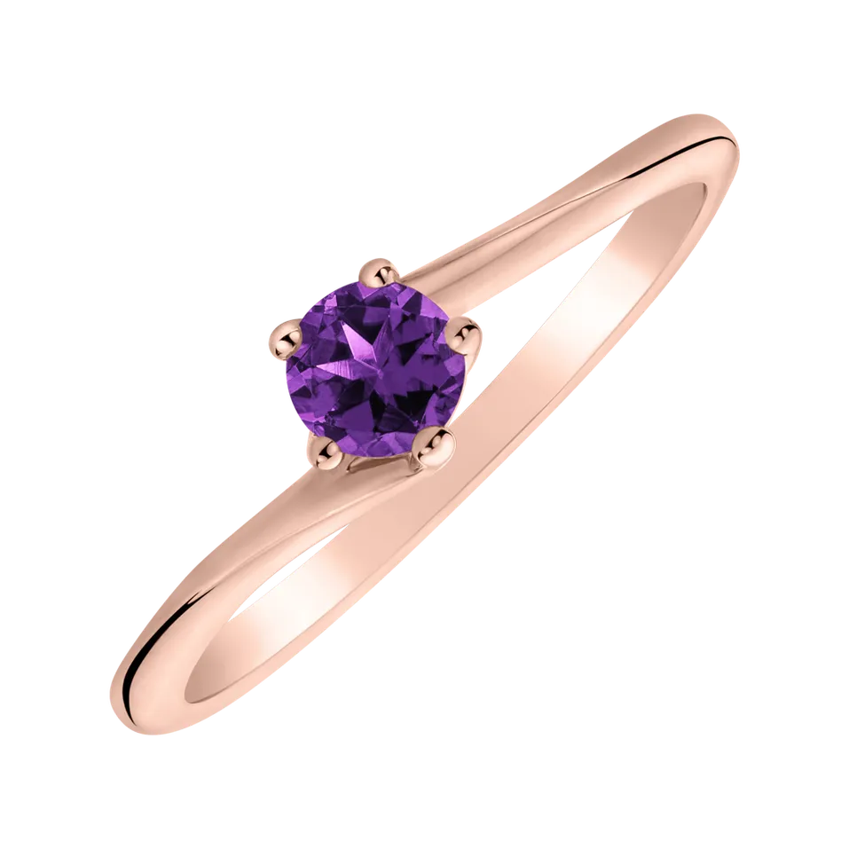 Ring with Amethyst Brazil Bonbon