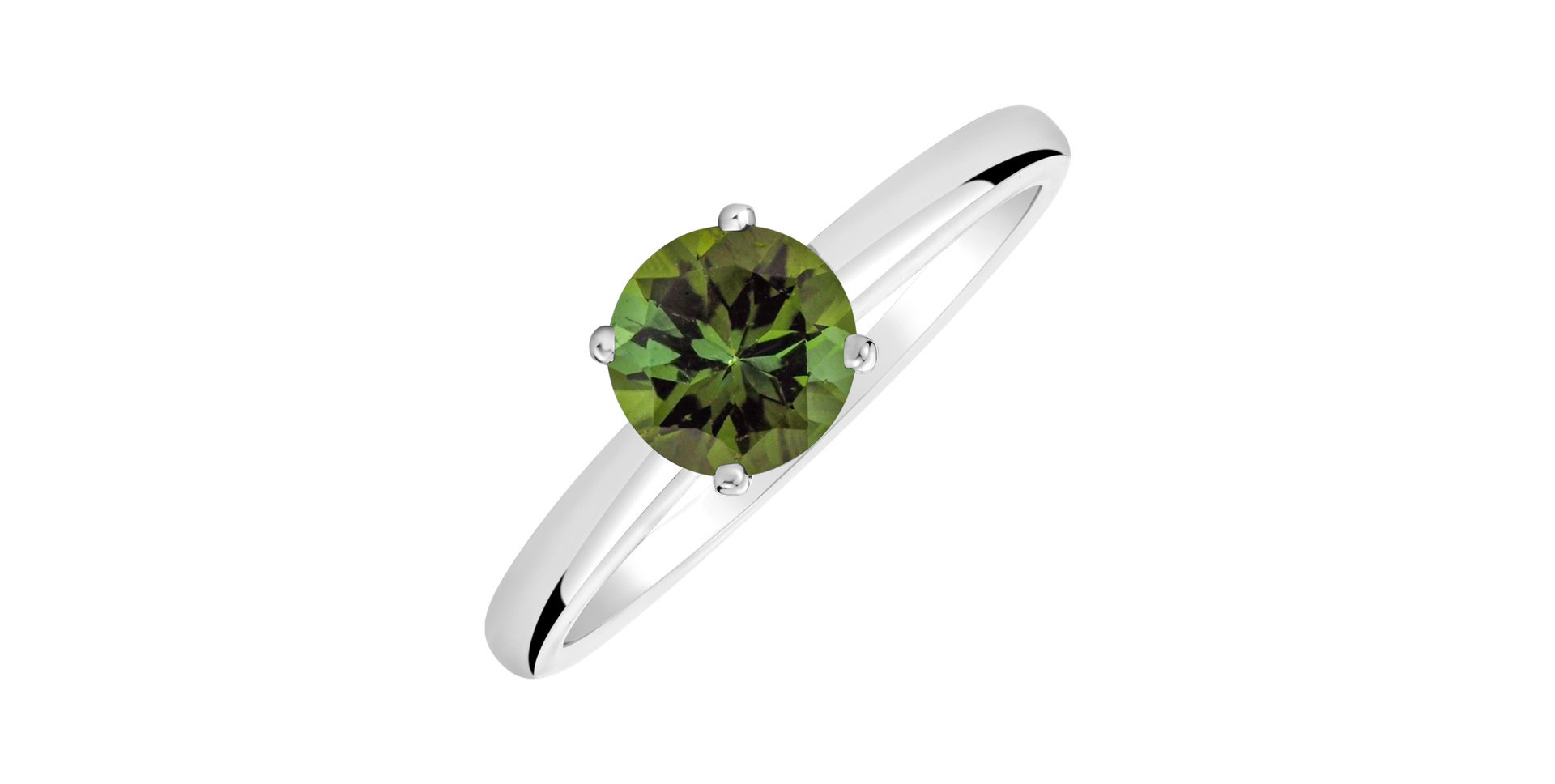 Ring with Green Tourmaline Bonbon
