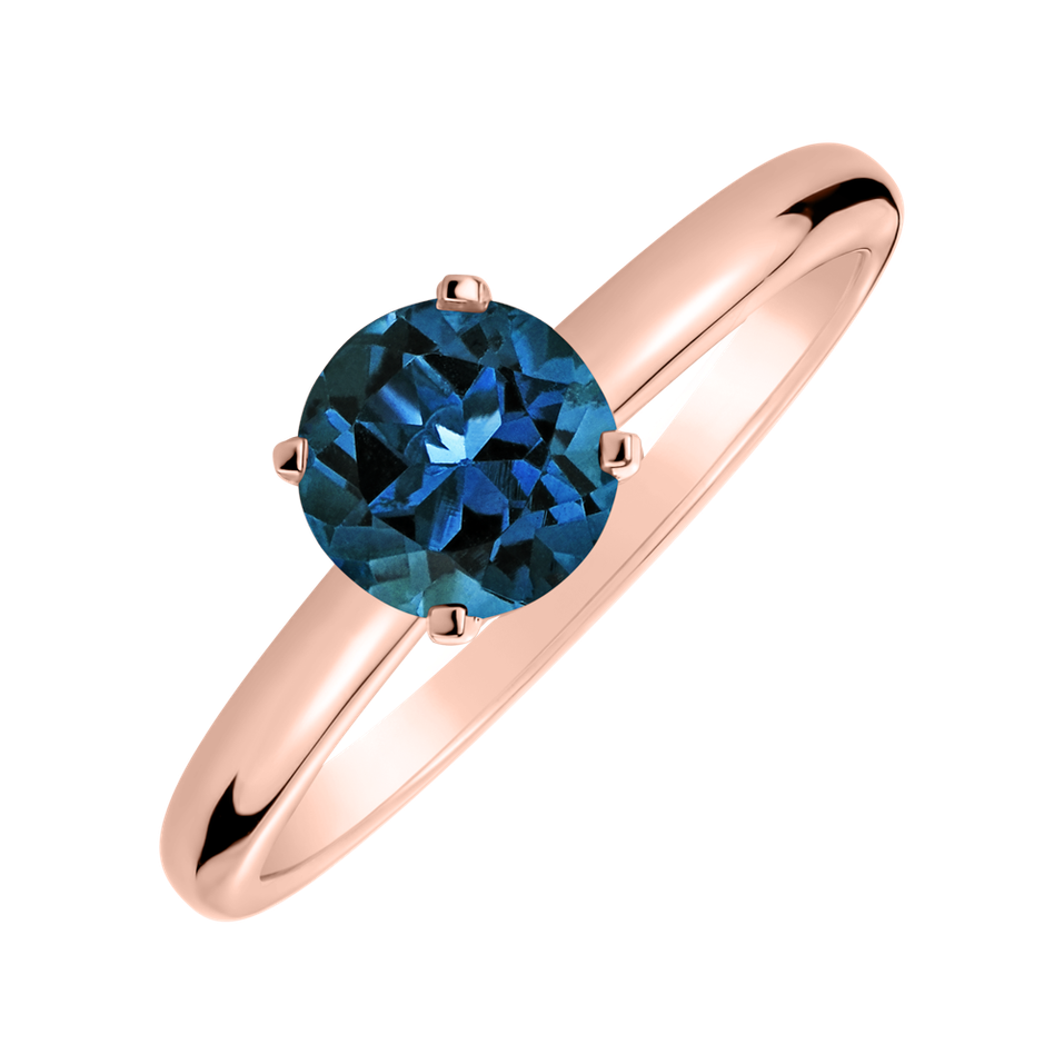 Ring with Topaz London Bonbon