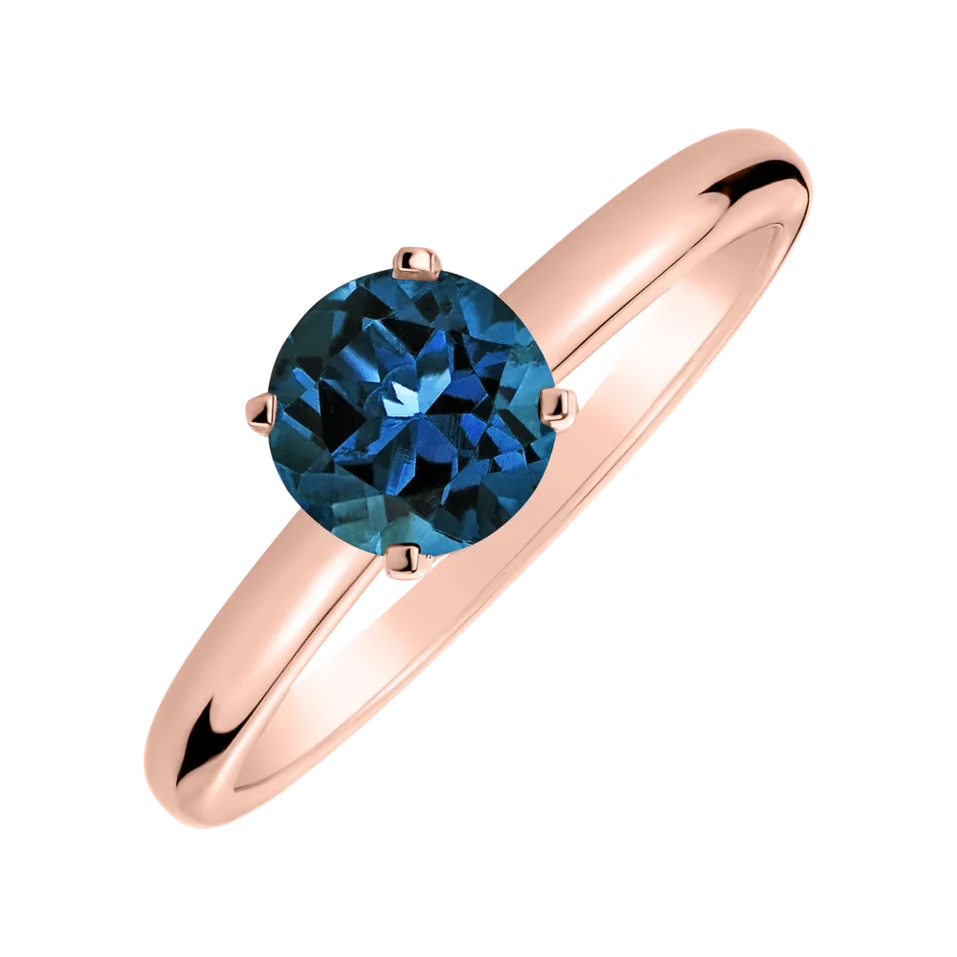 Ring with Topaz London Bonbon