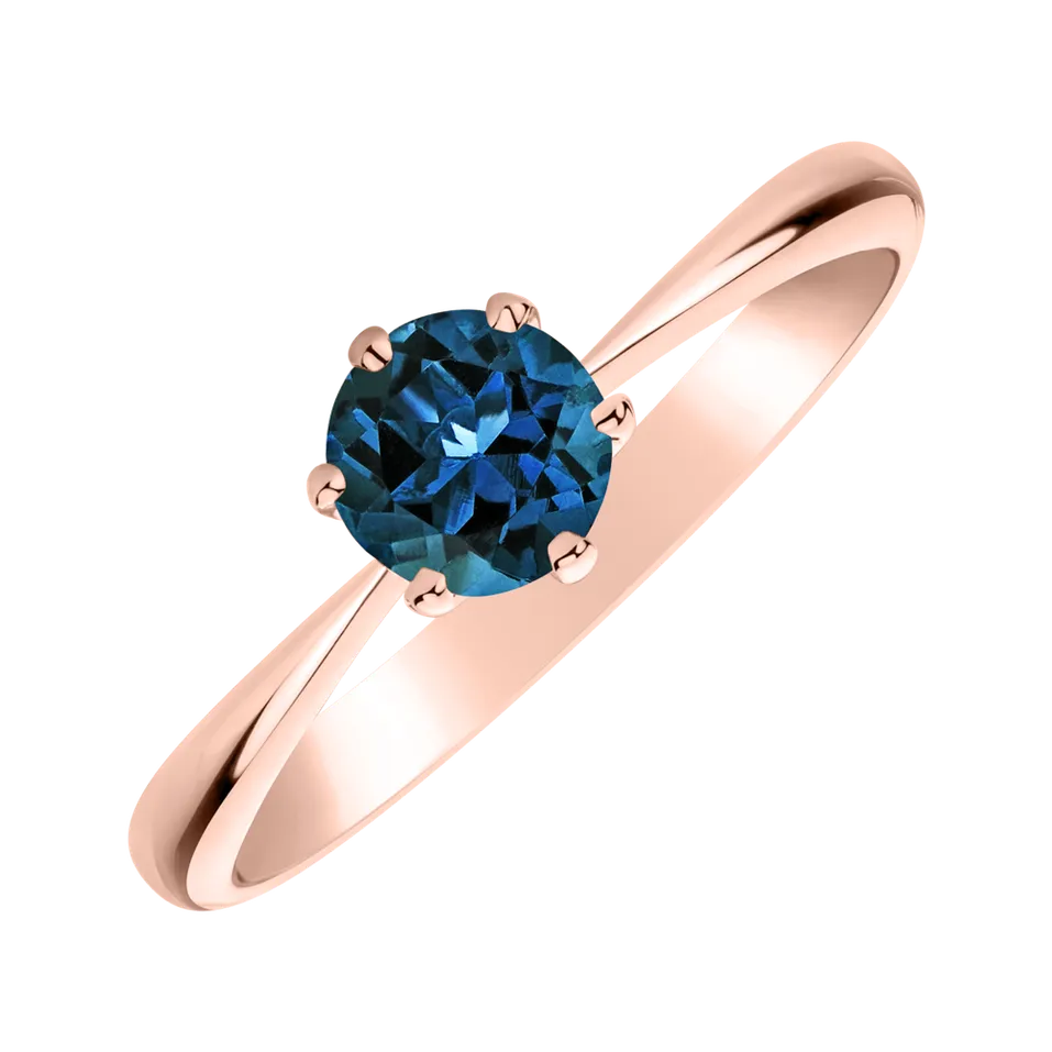 Ring with Topaz London Bonbon