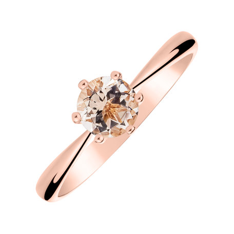 Ring with Morganite Bonbon