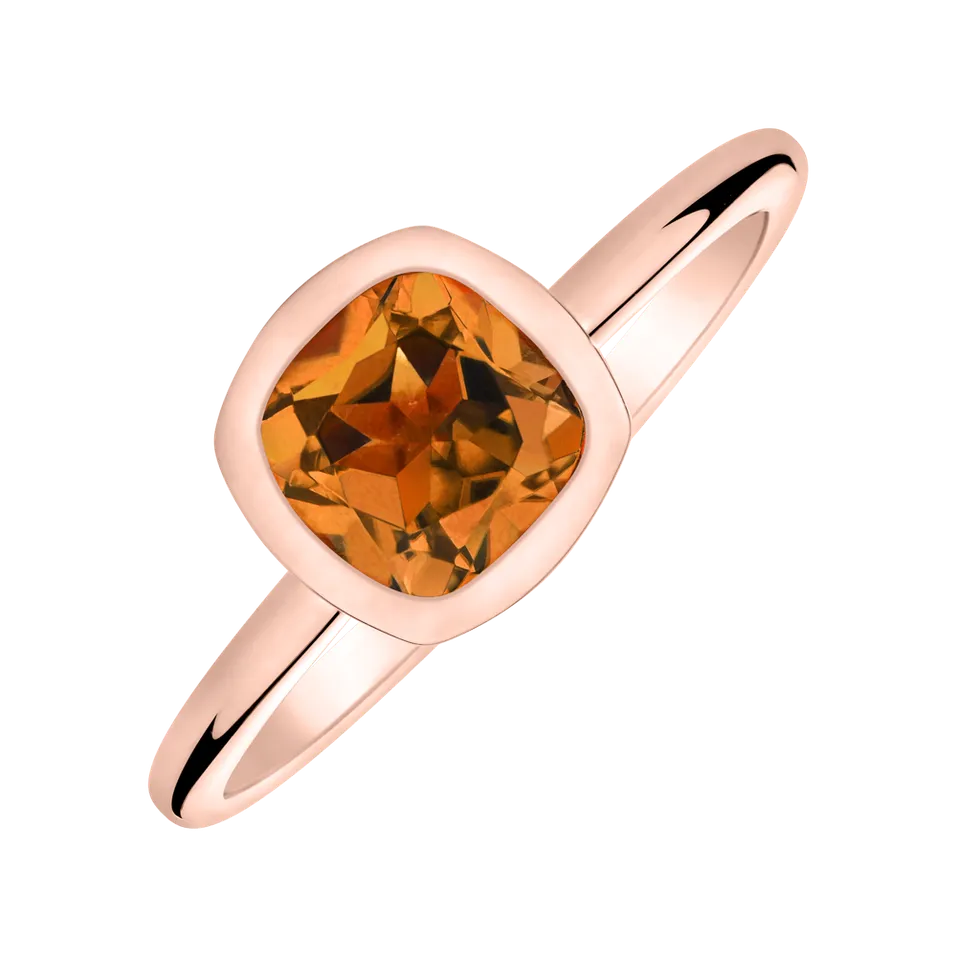 Ring with Citrine Madeira Bonbon