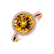 Diamond ring with Citrine Bonbon2