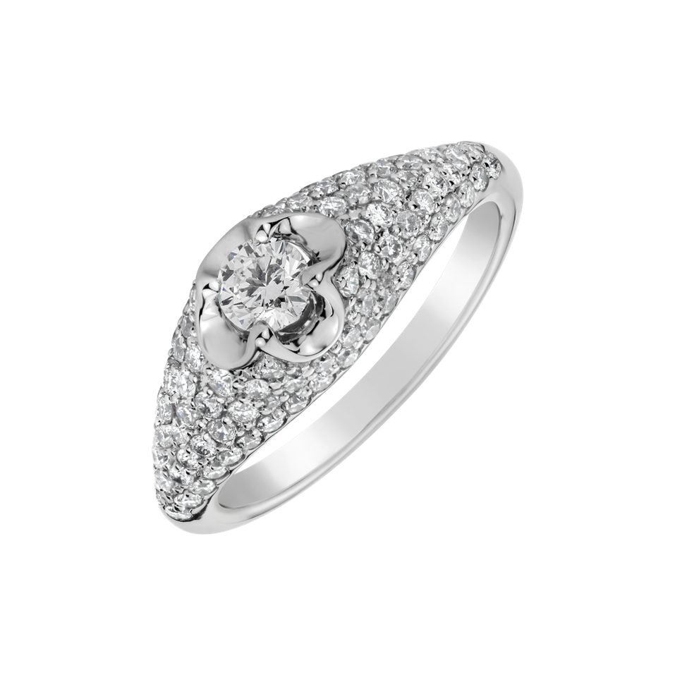 Diamond ring Deluxe Quatrefoil