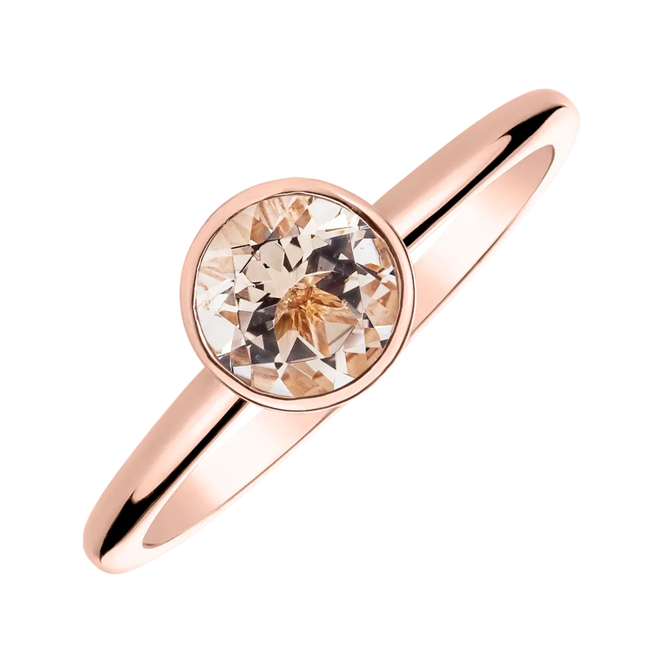 Ring with Morganite Bonbon