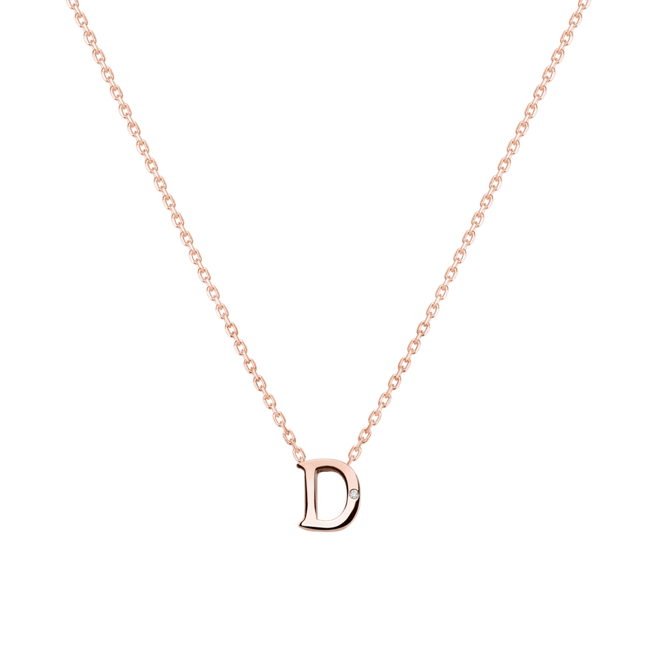 Diamond necklace Flat Line D