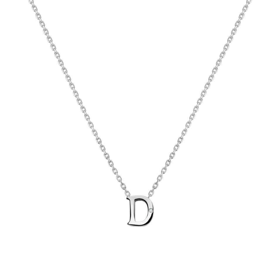 Diamond necklace Flat Line D